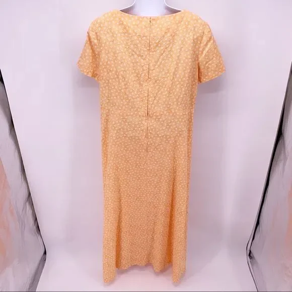 Vintage Orange Floral MuMu Dress Size M-XL - Picture 4 of 4